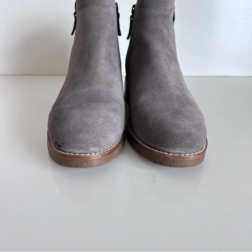 Cole‎ Haan Women's Rene Suede Ankle Booties Stormcloud Gray